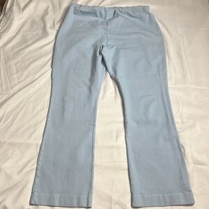 Ann Mashburn FAYE FLARE CROPPED PANT in Light BLUE